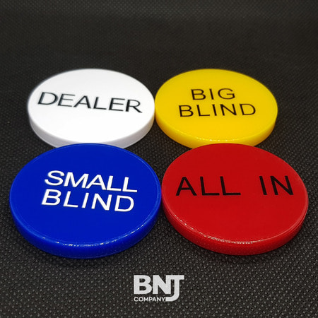 텍사스 홀덤 버튼 4종 세트