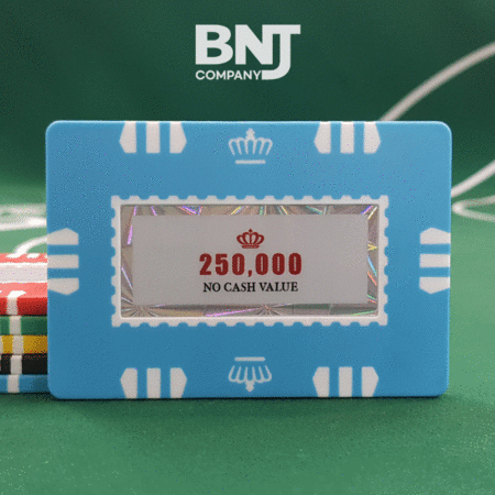 홀로그램 크라운 사각 숫자칩