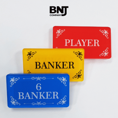 아크릴 바카라 버튼 3종 세트