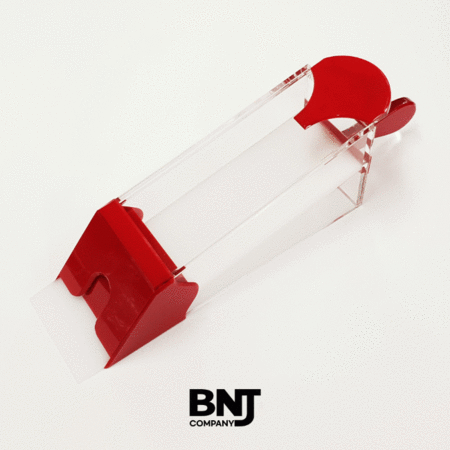 빨강 투명 디스펜서 카드 딜러 슈 8덱