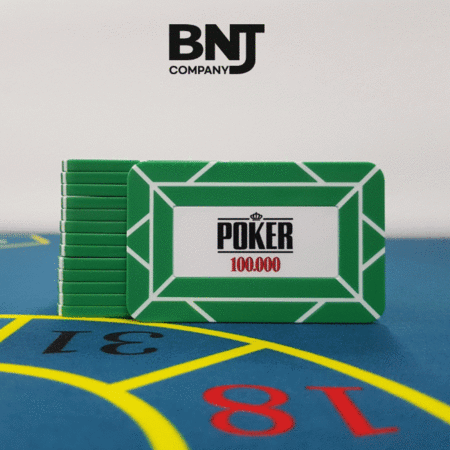 고급 카지노칩 라인 사각 숫자게임칩